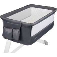 Приставне ліжечко Lionelo Theo Dark Grey